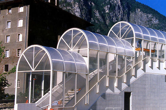 Sunproof ليكسان التوأم الجدار ورقة ورقة ، لوحات البولي واضحة 4MM