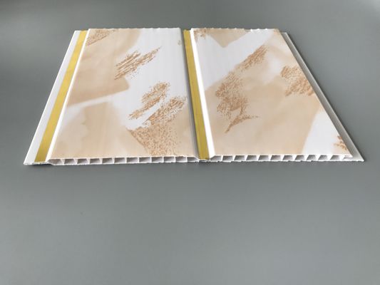 خطوط ذهبية واسعة للماء لوحات الحائط للحمام الكسوة 250MM