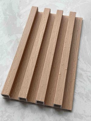 Wood Grain Decorative Pvc Fluted Wpc Panels For Walls