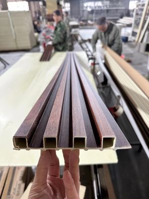 Hollow 23MM Thickness Wpc Fluted Wall Panels Exterior