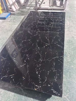 3MM Black Uv Pvc Marble Sheets Interior Wall Covering OEM