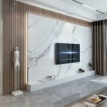 ألواح الجدران الرخامية المقاومة للماء ألواح الزخرفية عالية اللمعان