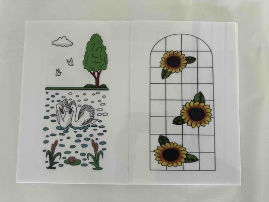 ألوان البوليستيرين أوراق بلاستيكية حوافز الباب التزيينية ألواح حوافز الباب البلاستيكية الطباعة الزخرفية أوراق PS