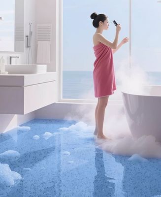 رمل الايبوكسي الملون طلاء مستوى ذاتي لأرضيات الخرسانة مواد البناء طلاء الأرضيات الطلاء السائل الطلاء الأرضيات