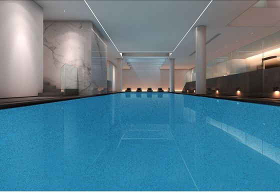 صلابة أرضية الرخام الإيبوكسي الصديقة للبيئة طلاء أرضية متساوية ذاتياً